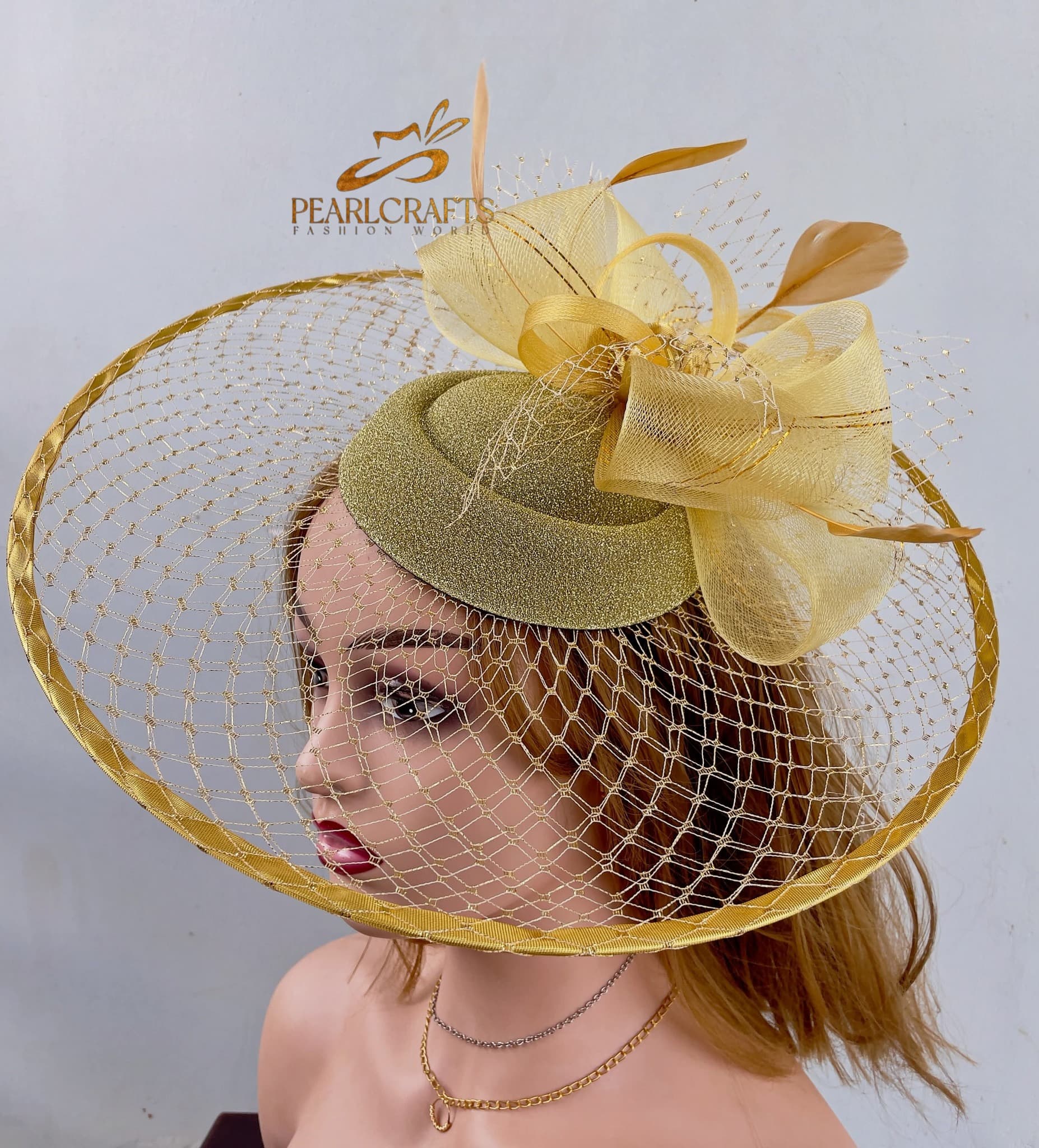 Elegant pearl fascinator by PEARLCRAFTS FASHION WORLD